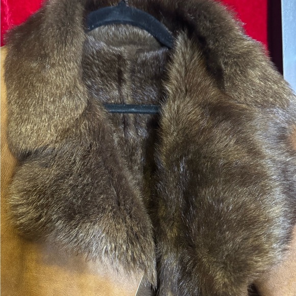 One of A Kind Handmade Shearling Leather Gorgeous Coat - Picture 3 of 10